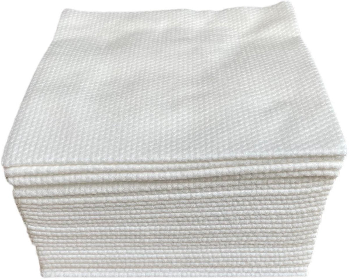Wegwerphanddoek medium 40x80cm - 50 stuks -Wit