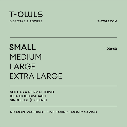 Wegwerphanddoek klein 20x40 - 50 stuks - Wit